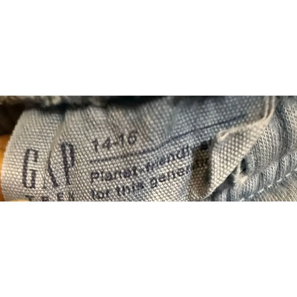 Gap Teen Big Boys Elastic Waist Pull-on Jogger Sweatpants Blue Size 14-16